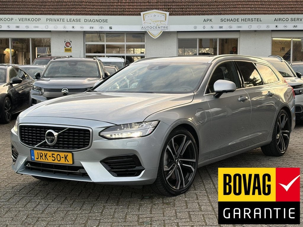Volvo V90 2.0 T8 AWD R-Design PANO | TREKHAAK | NAVI | BOVAG, Auto's, Volvo, Automaat, Euro 6, 4 cilinders, Plug-in hybride