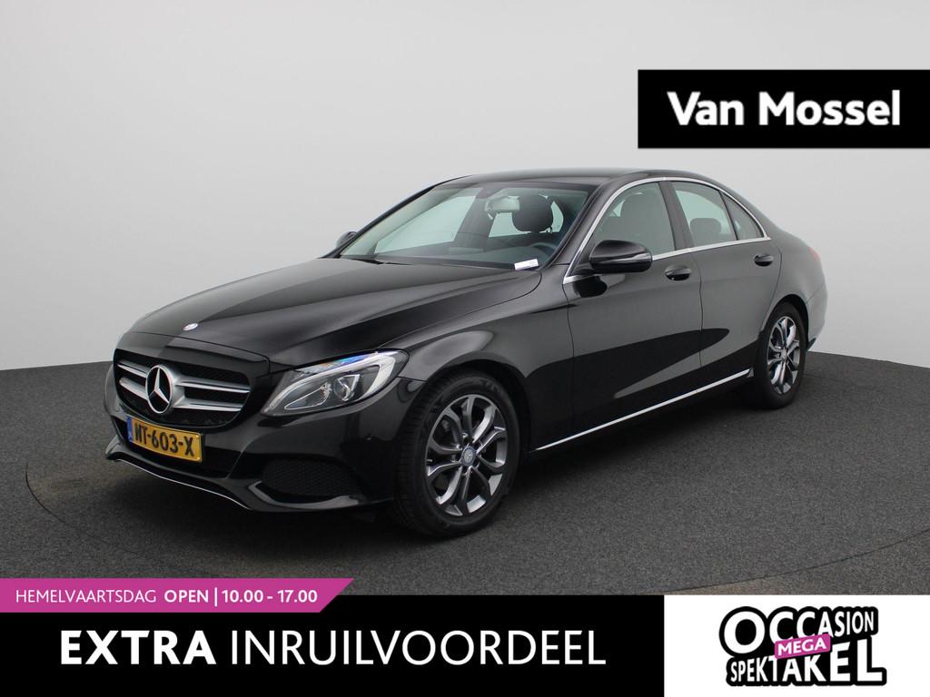 Mercedes-Benz C-klasse 180 Business Solution | Automaat | Ca, Auto's, Mercedes-Benz, Automaat, 12 maanden, Zwart, Bedrijf