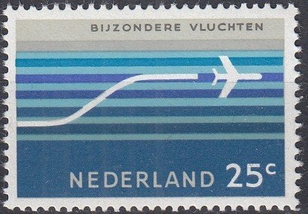Nederland- LV-05-1- 1966- Bijzondere Vluchten- P, Verzenden, Na 1940, Postfris