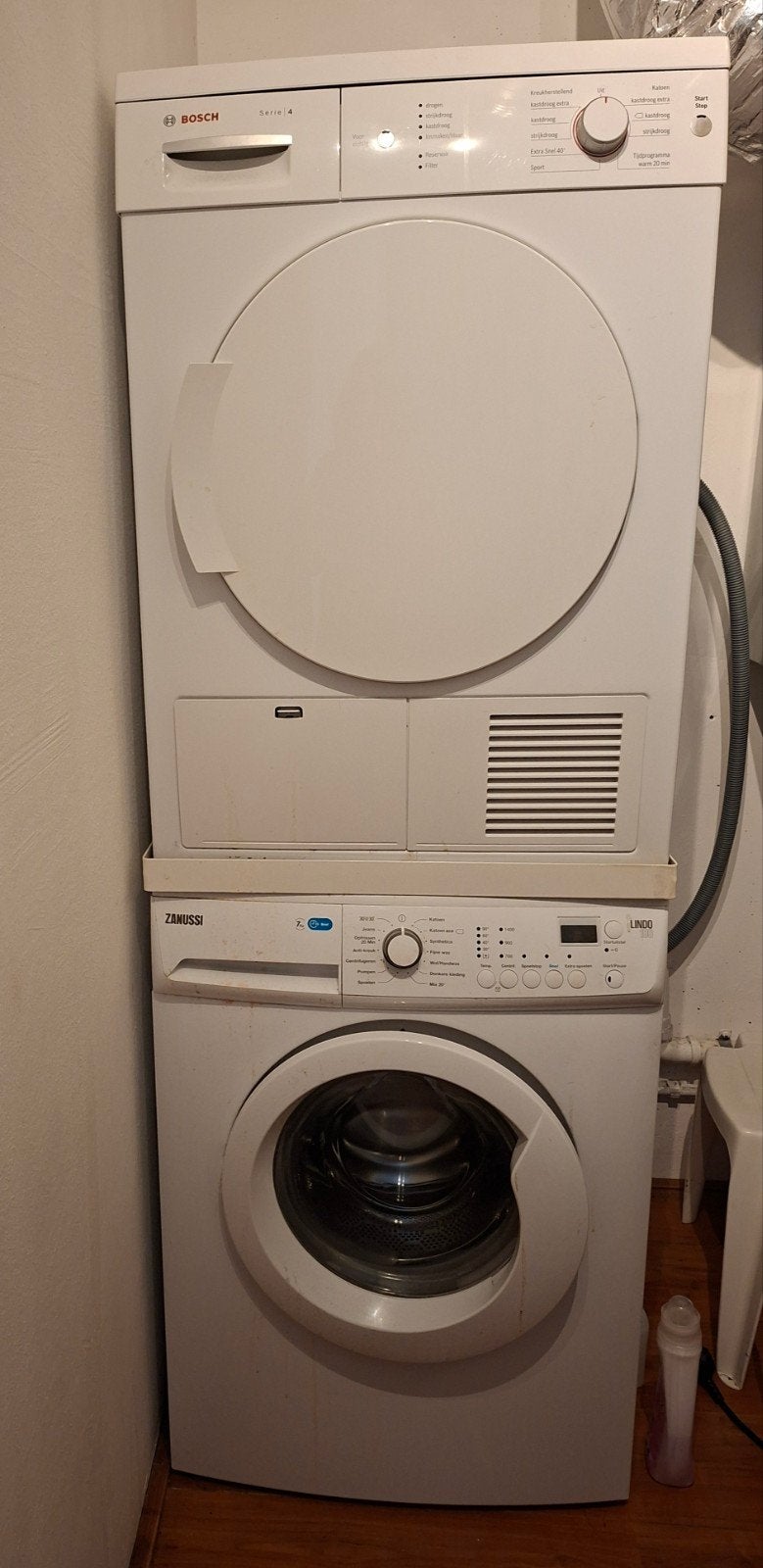wasmachine en/of droger, Witgoed en Apparatuur, Ophalen, Zo goed als nieuw, Voorlader, 85 tot 90 cm