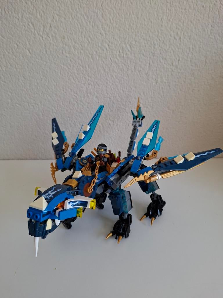 Lego Ninjago 70602 Jay's Elementdraak, Compleet, Lego, Ophalen of Verzenden, Zo goed als nieuw