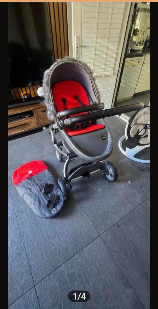 Mima Xari Kinderwagen met reiswieg en bontkap, Overige merken, Gebruikt, Ophalen of Verzenden, Combiwagen