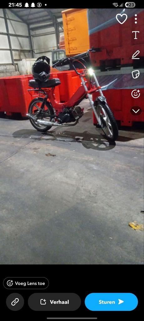 tomos 65cc blauw kenteken !mag ook ruilen!, Fietsen en Brommers, Ophalen of Verzenden