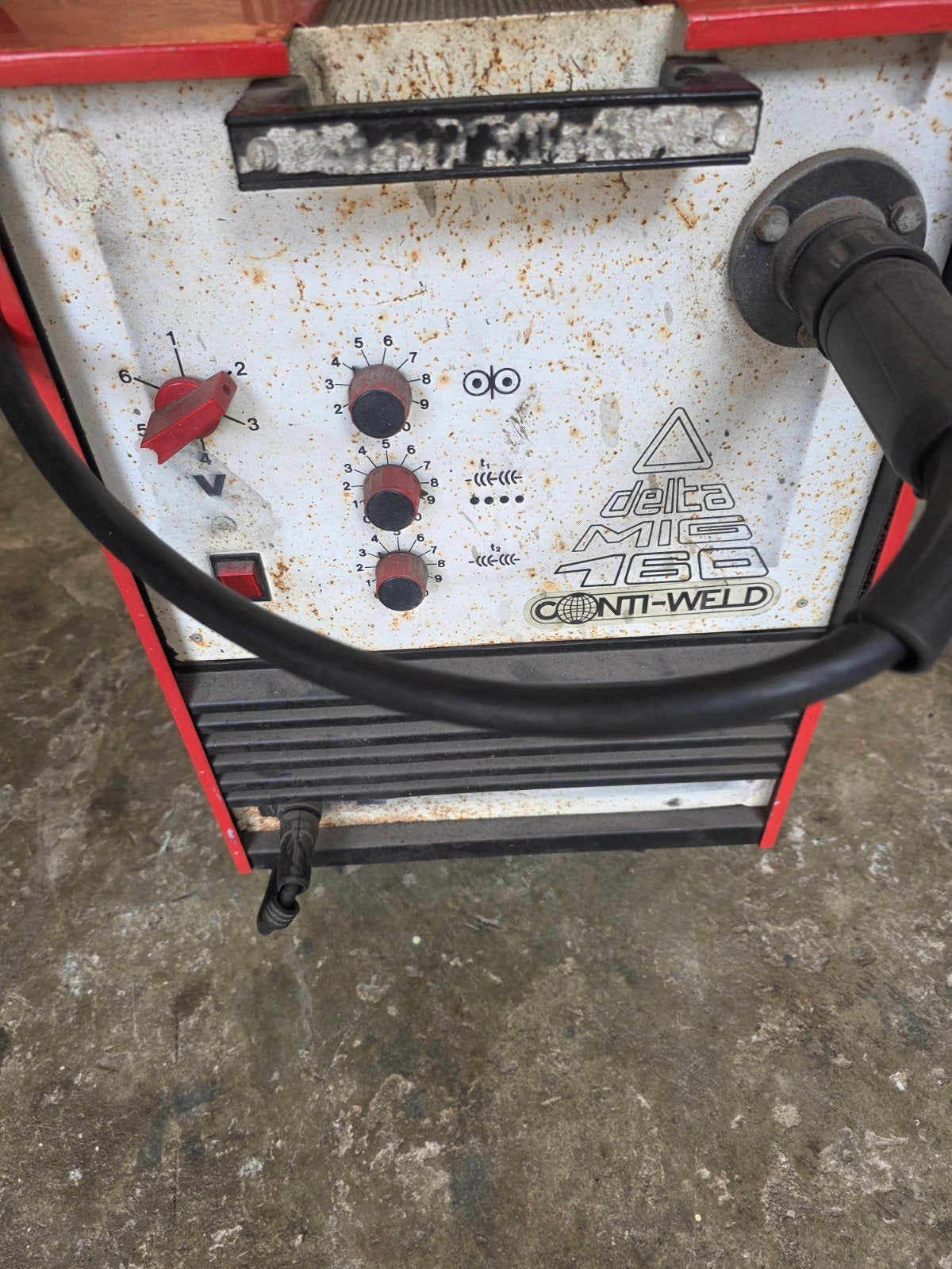 Conti-Weld Deltamig 160 Lasapparaat zonder gasfles, Ophalen of Verzenden, Gebruikt, 150 tot 250 ampère, Co2
