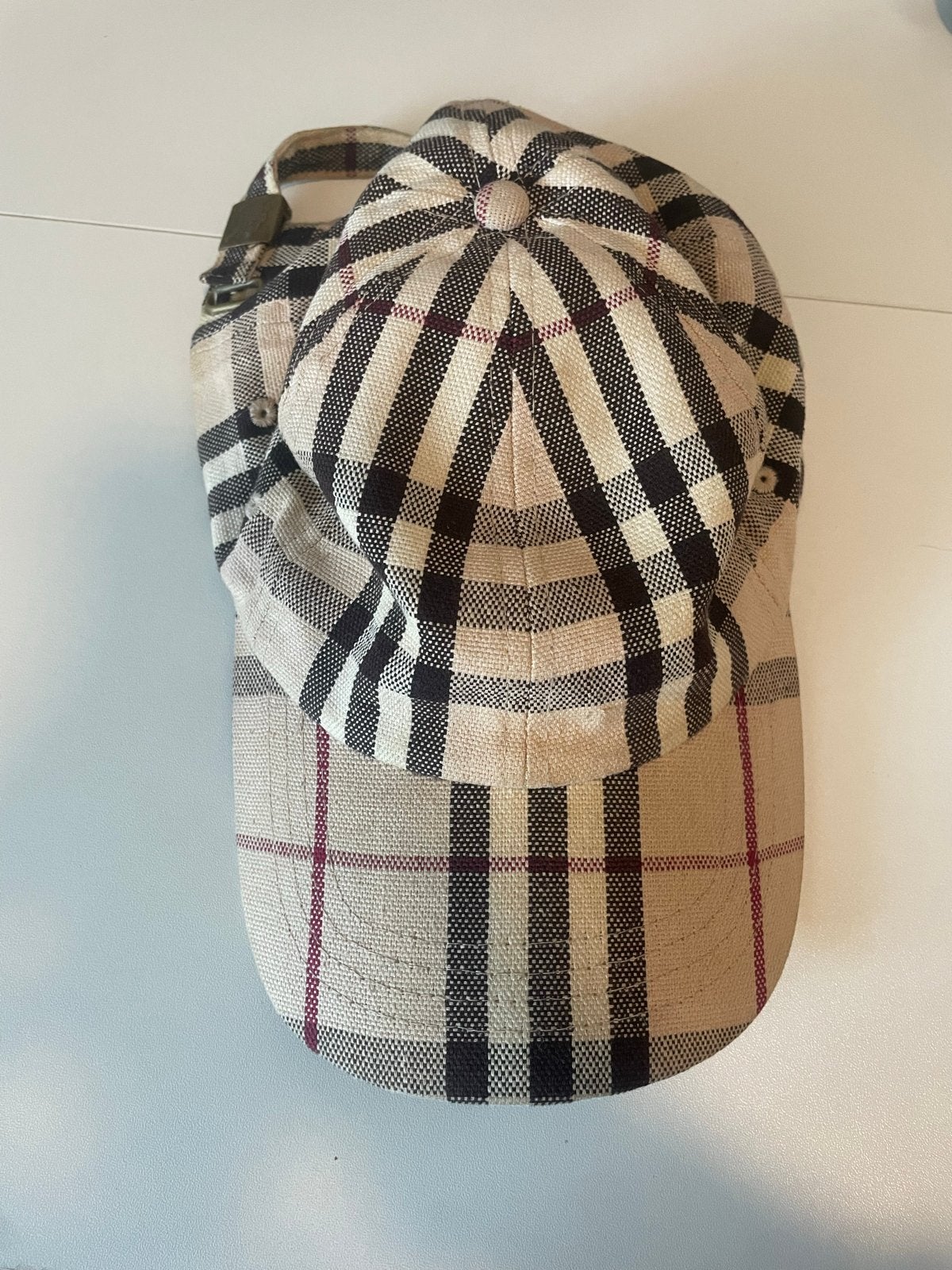 Burberry London Pet met Klassiek Ruitpatroon - One Size, Ophalen of Verzenden, Gedragen, One size fits all, Pet