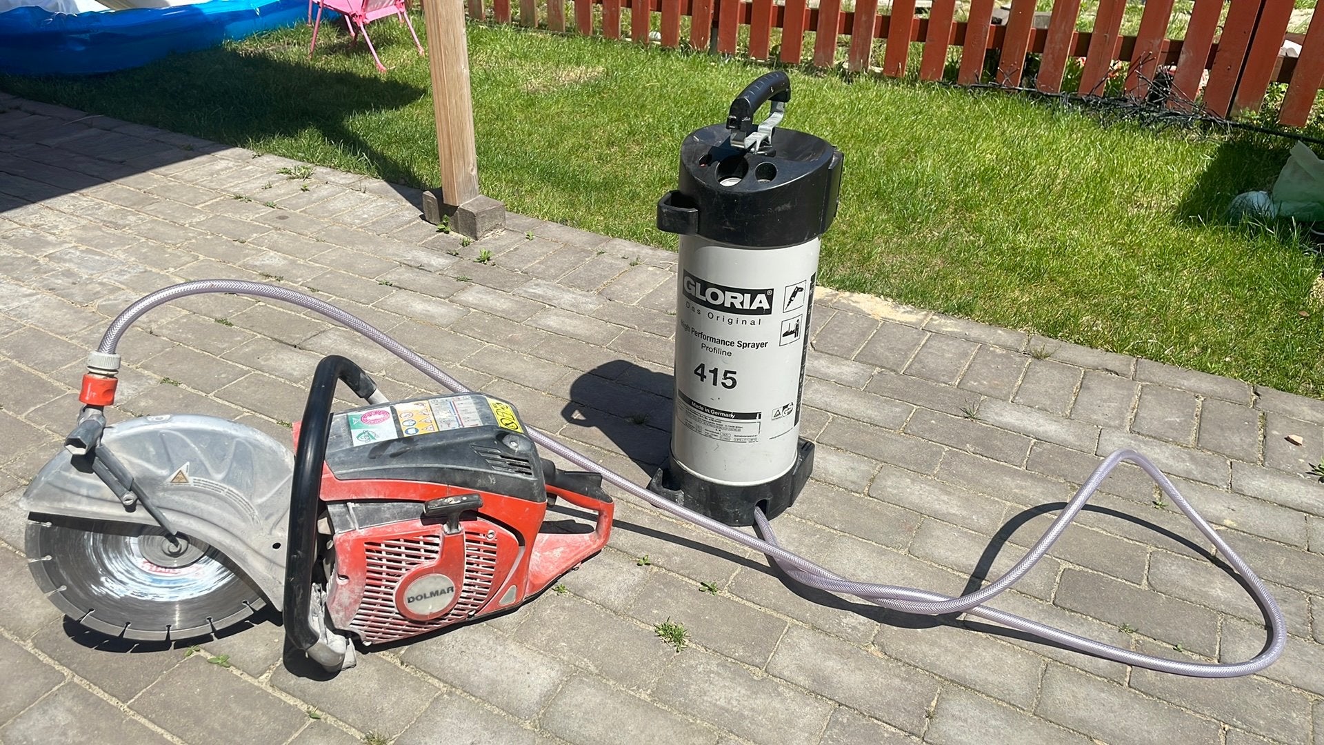 Bandenzaag complete set Dolmar banden zaag motorzaag, Ophalen of Verzenden, Zo goed als nieuw