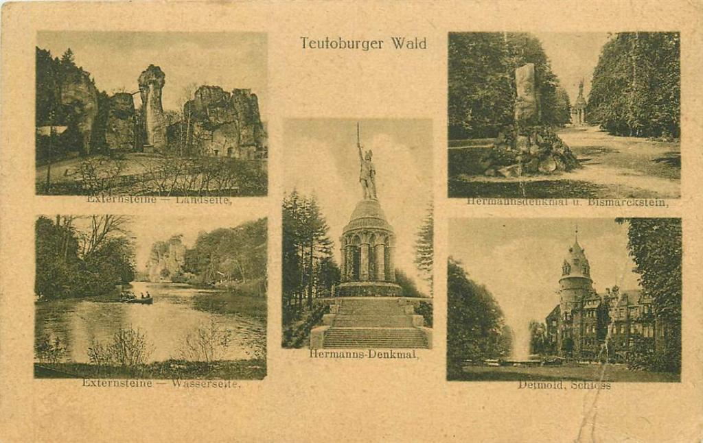 381-265-033 Teutoburger Wald, Verzenden, Voor 1920, Duitsland