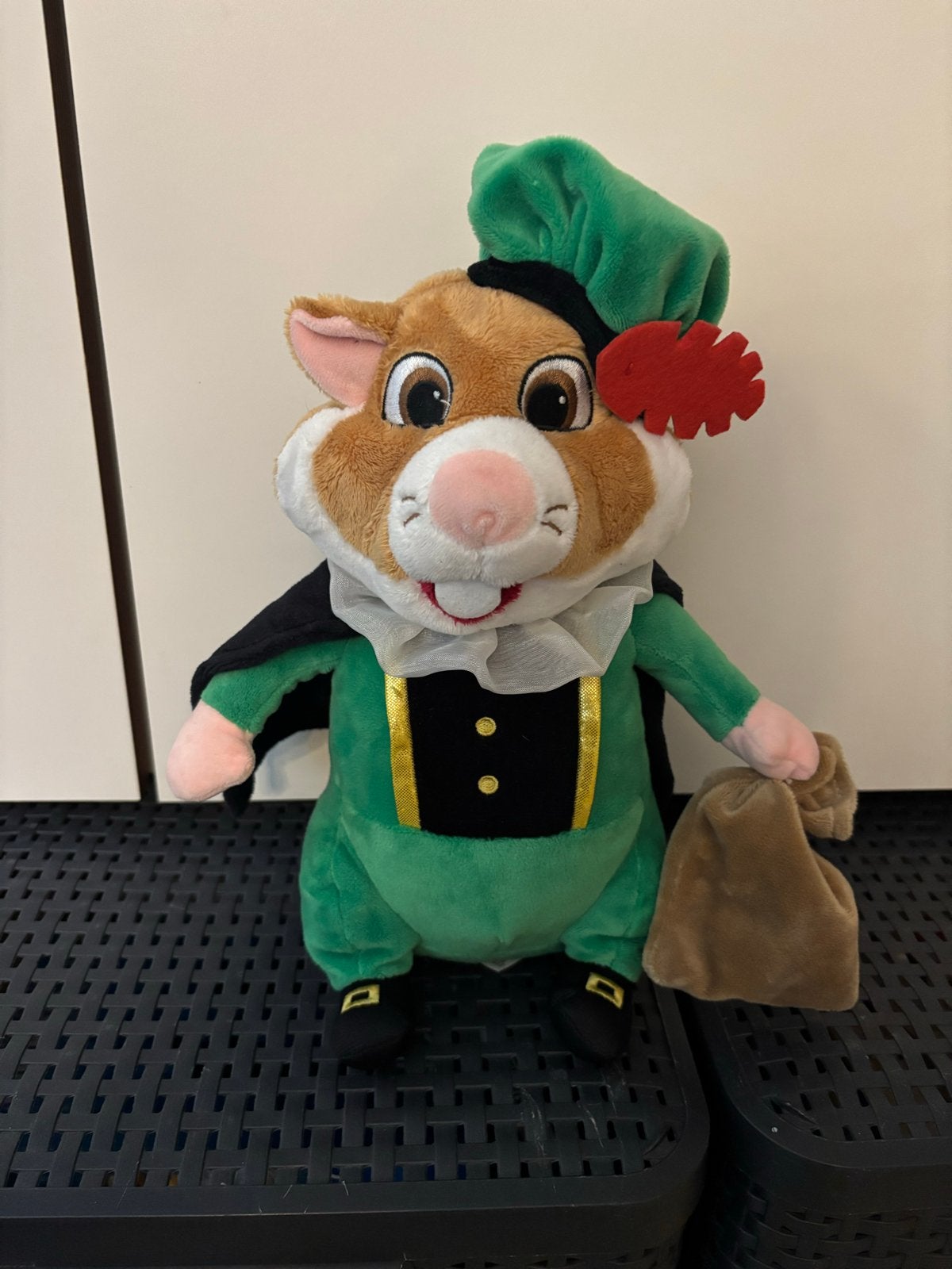 Albert Heijn Hamster Knuffel zwarte piet groen pakje!, Albert Heijn, Hamster, Ophalen of Verzenden, Zo goed als nieuw