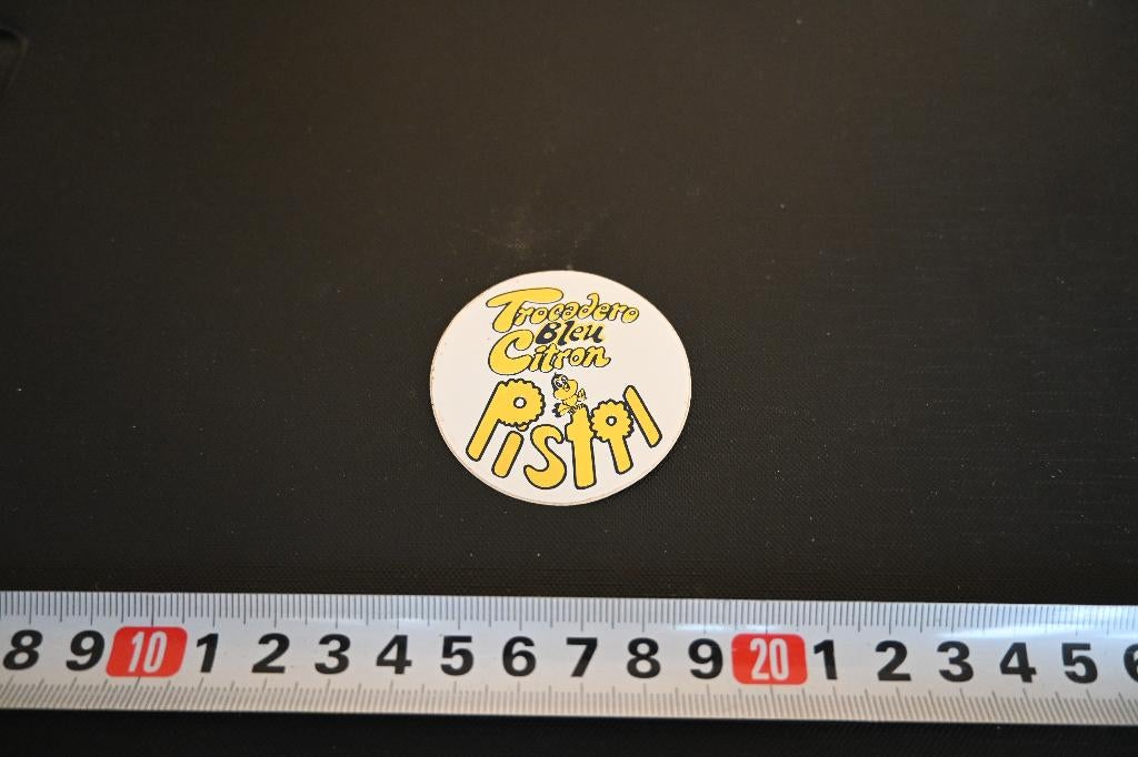 sticker Trocadero Bleu Citron  PISTOL, Ophalen, Zo goed als nieuw, Sticker