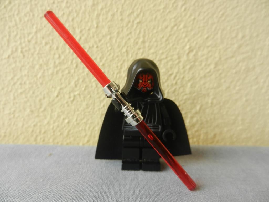 Lego poppetje, Star Wars Darth Maul met dubbele lichtzwaard, Kinderen en Baby's, Speelgoed | Duplo en Lego, Ophalen of Verzenden