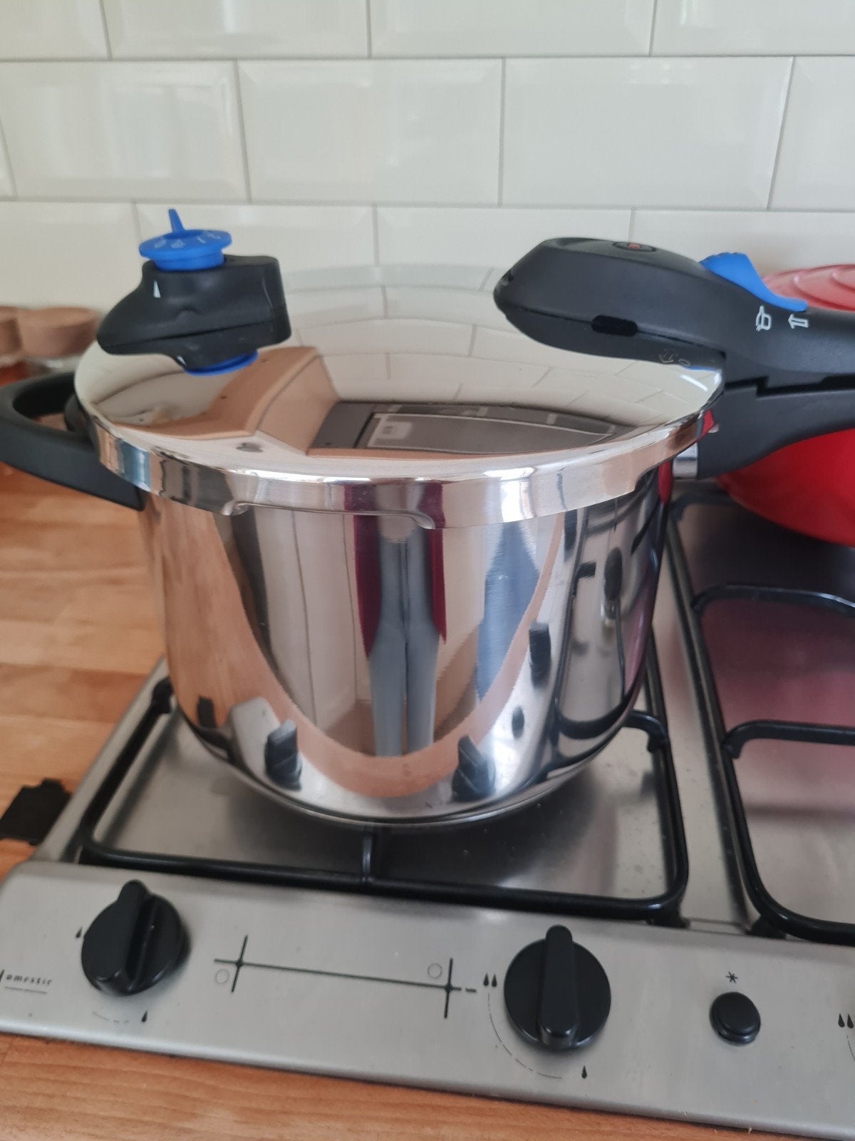 Roestvrijstalen Snelkookpan - Zo goed als nieuw, Ophalen of Verzenden