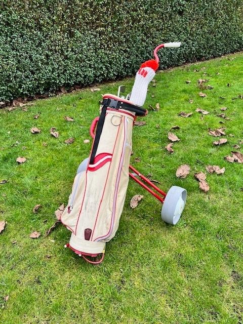 Vintage golfkar (tas), Sport en Fitness, Golf, Ophalen, Gebruikt, Golfkar, Overige merken
