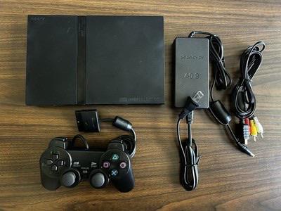 Playstation 2 Slim, Spelcomputers en Games, Ophalen, Gebruikt, Met 1 controller