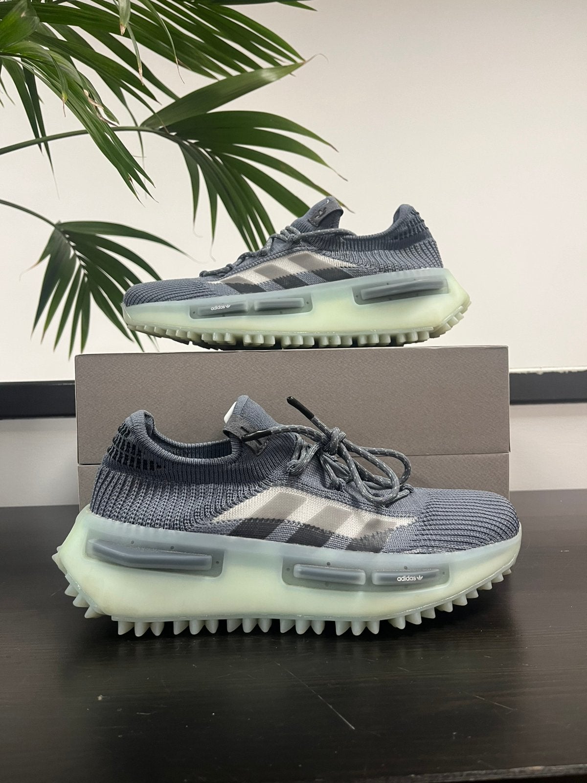 Adidas NMD S1 Grey Green Flow, Overige kleuren, Ophalen of Verzenden, Sneakers of Gympen, Zo goed als nieuw