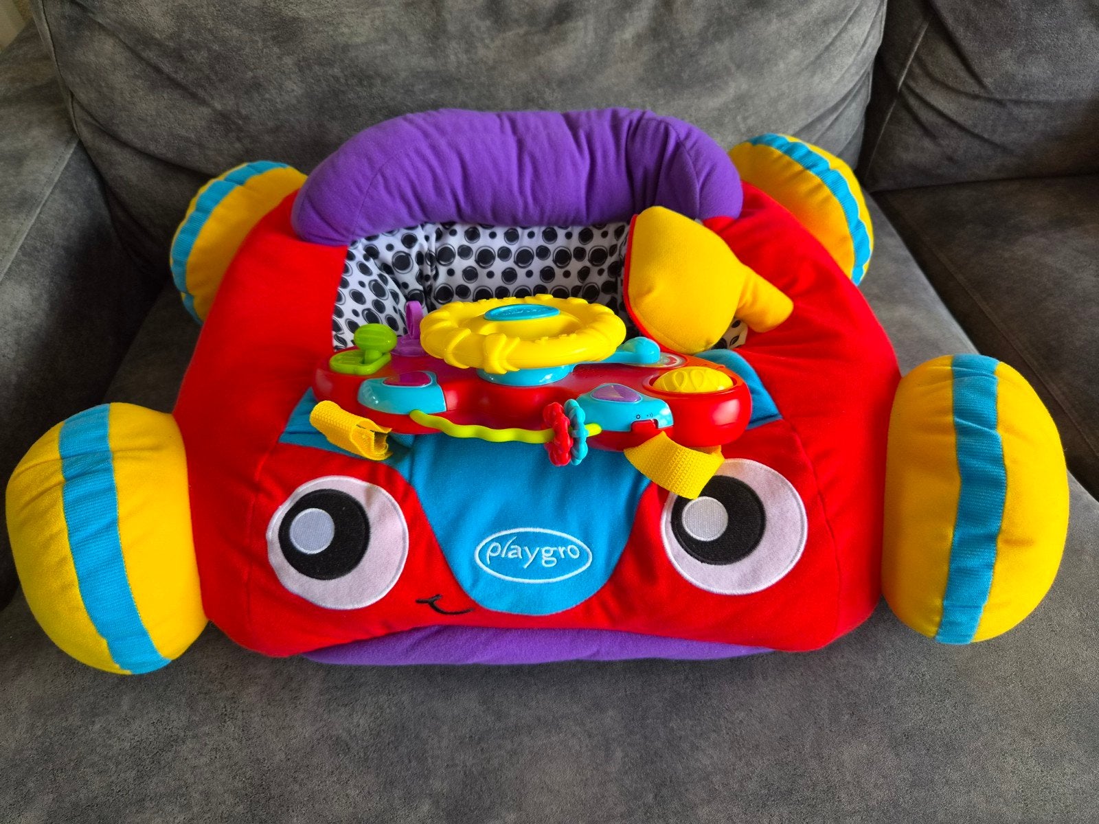 Playgro Speelauto met Geluid en Licht, Kinderen en Baby's, Ophalen, Zo goed als nieuw, Speelkleed, Met licht