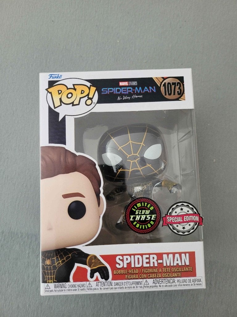 Funko Pop! Spider-Man (1073) Limited Chase Edition, Verzamelen, Ophalen, Zo goed als nieuw