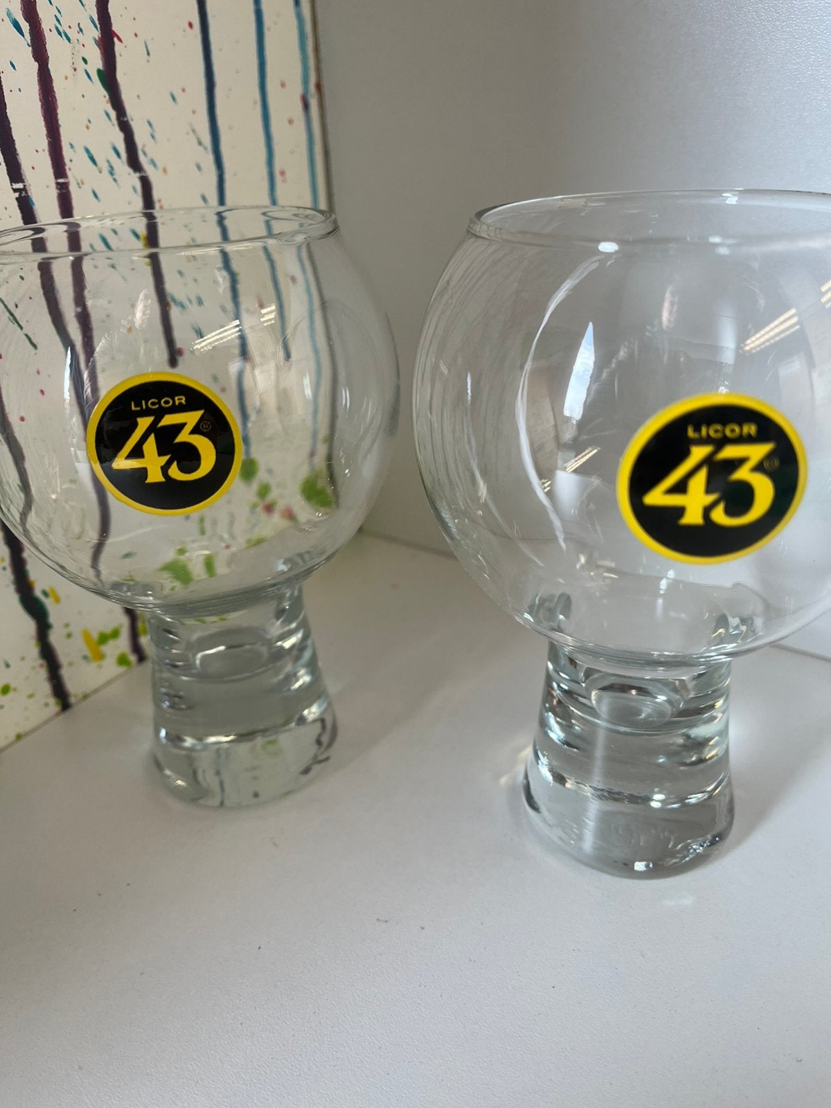 Licor 43 glazen set van 2 glazen, Ophalen of Verzenden, Nieuw, Borrel- of Shotglas