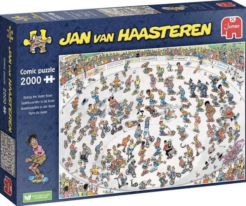 Jan van Haasteren- Skateboarden in the Bowl! - 2000 stukjes, Ophalen of Verzenden, Meer dan 1500 stukjes, Nieuw, Legpuzzel
