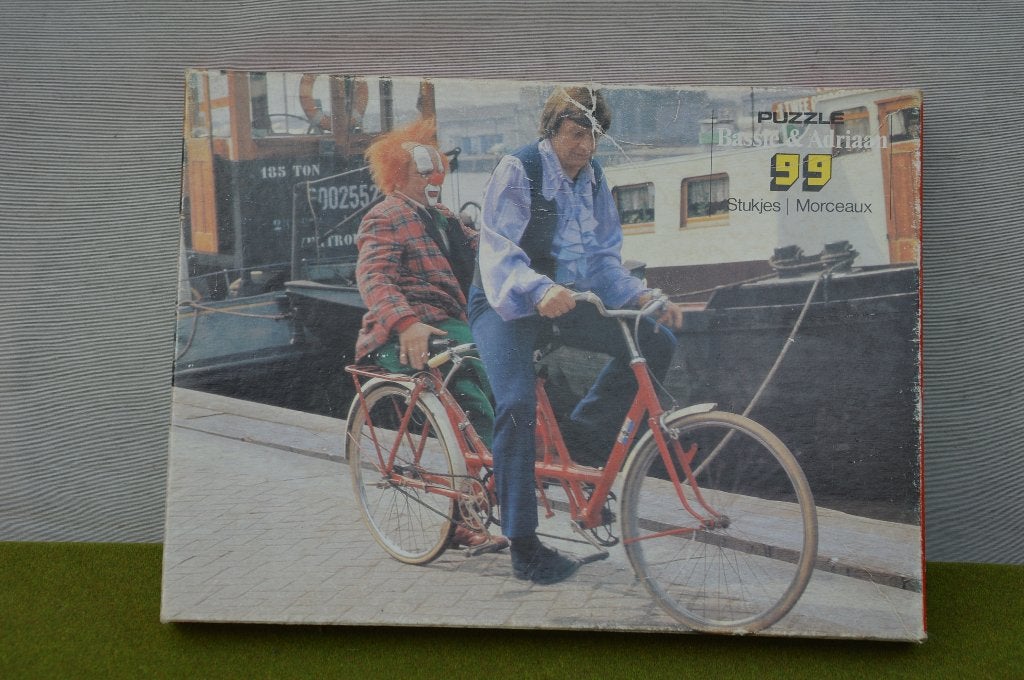 Vintage Bassie en Adriaan puzzel 99 stukjes 1981 Wild Horse, Hobby en Vrije tijd, Ophalen of Verzenden, Minder dan 500 stukjes
