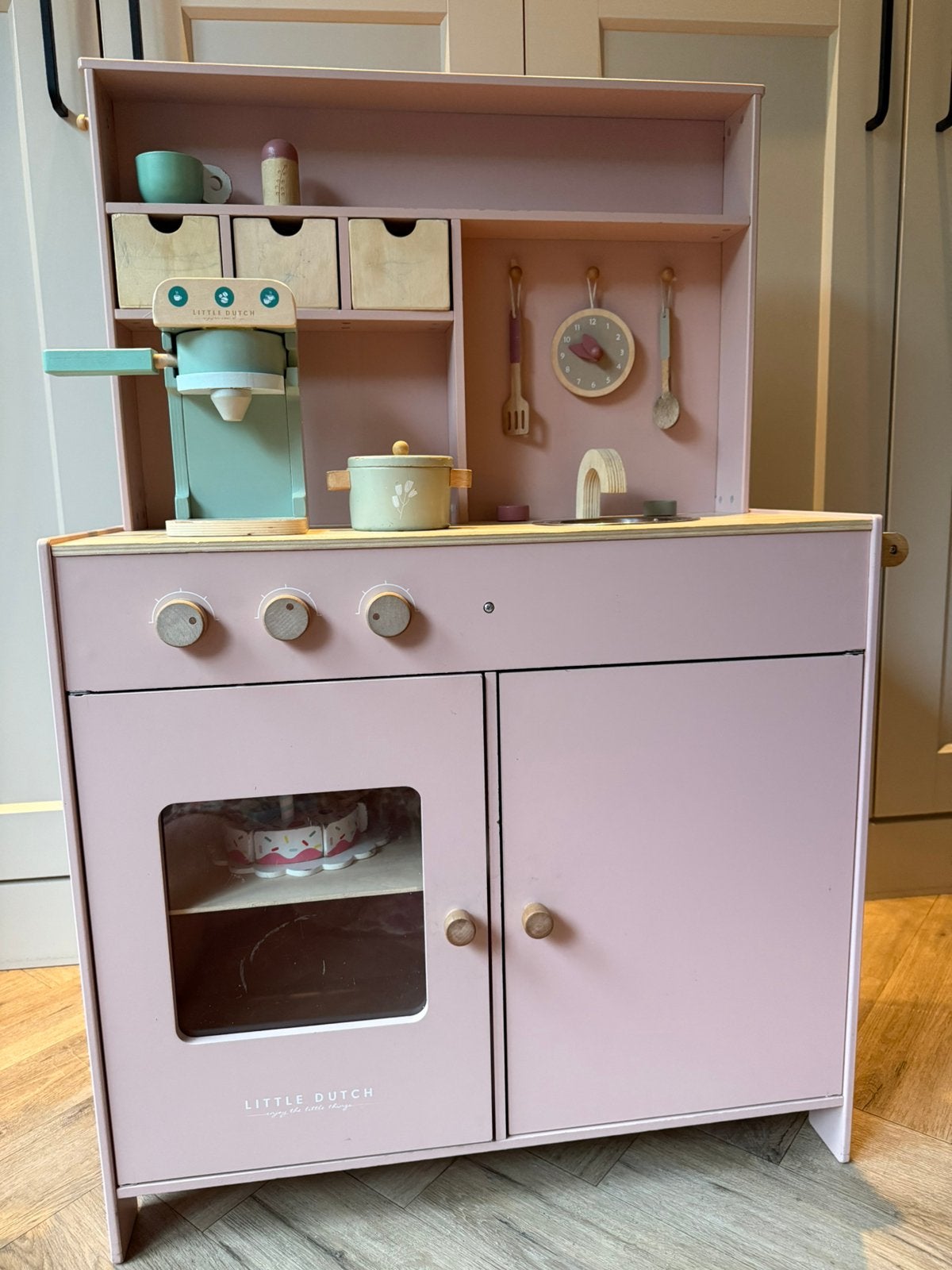 Little Dutch roze keukentje, Ophalen, Gebruikt, Hout, Speelkeuken