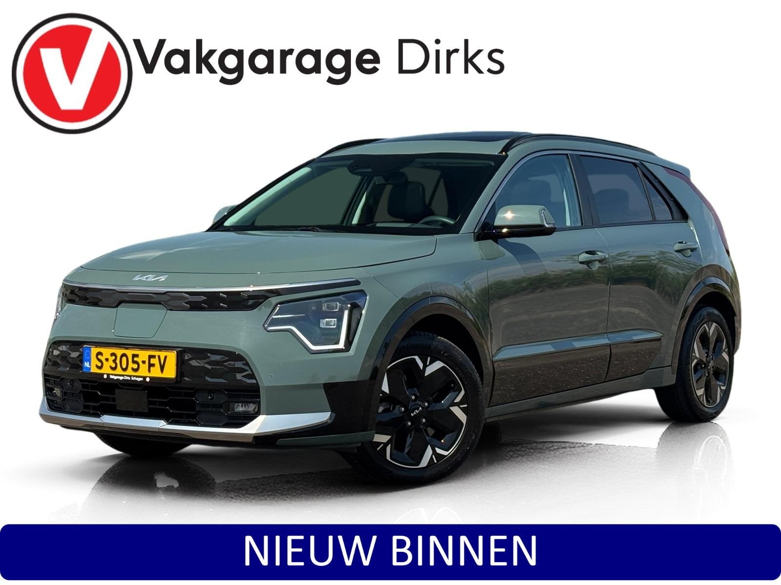 Kia Niro EV DynamicPlusLine 64.8 kWh ✅ Leder ✅ Schuifdak, Auto's, Kia, Bedrijf, Te koop, Niro, ABS, Achteruitrijcamera, Adaptive Cruise Control