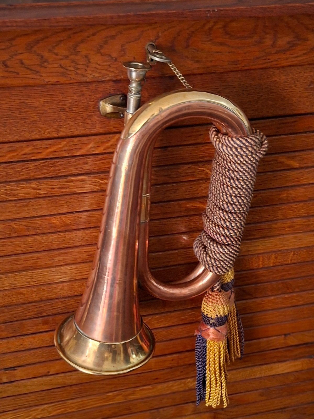 Koperen bugel /signaalhoorn, Ophalen of Verzenden, Koper