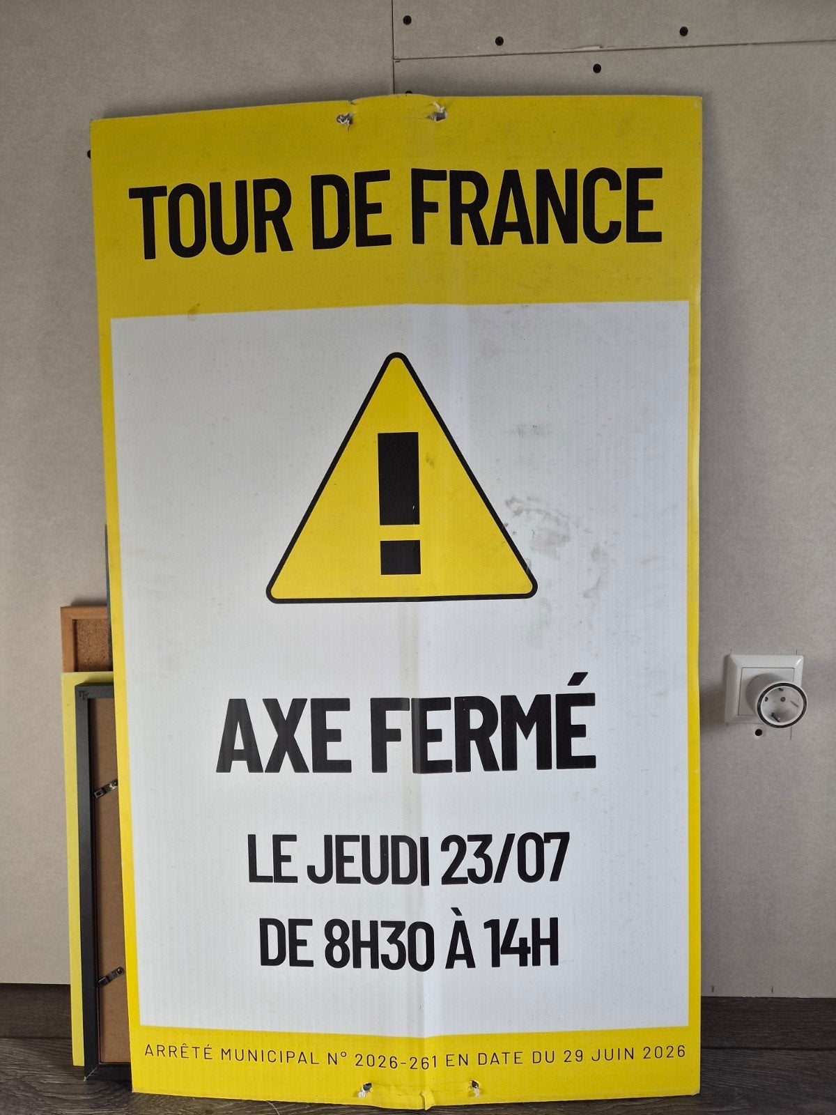 Tour de France etappe 23 juli 2026 - Wegafsluiting, Ophalen, Sport, A1 t/m A3, Rechthoekig Staand