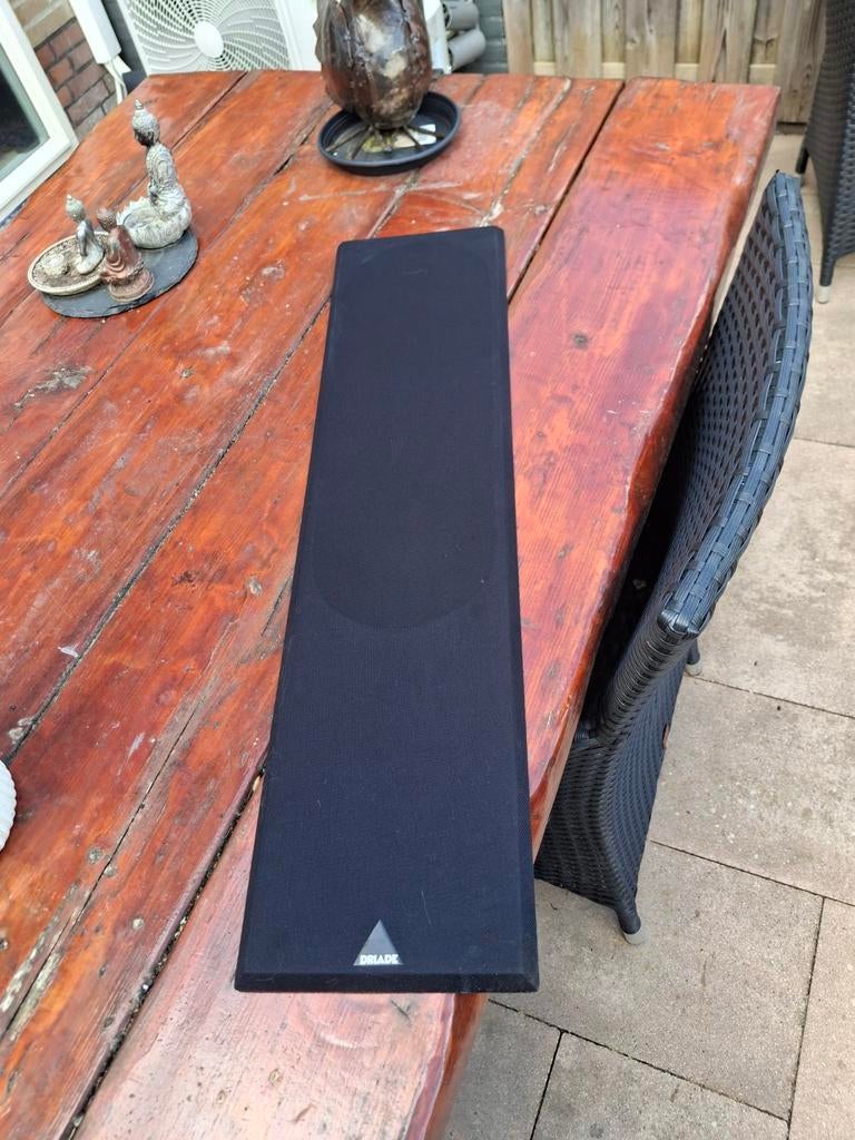 Driade Center Speaker - Zwart, Audio, Tv en Foto, Luidsprekers, Overige merken, Gebruikt, Ophalen of Verzenden, 60 tot 120 watt