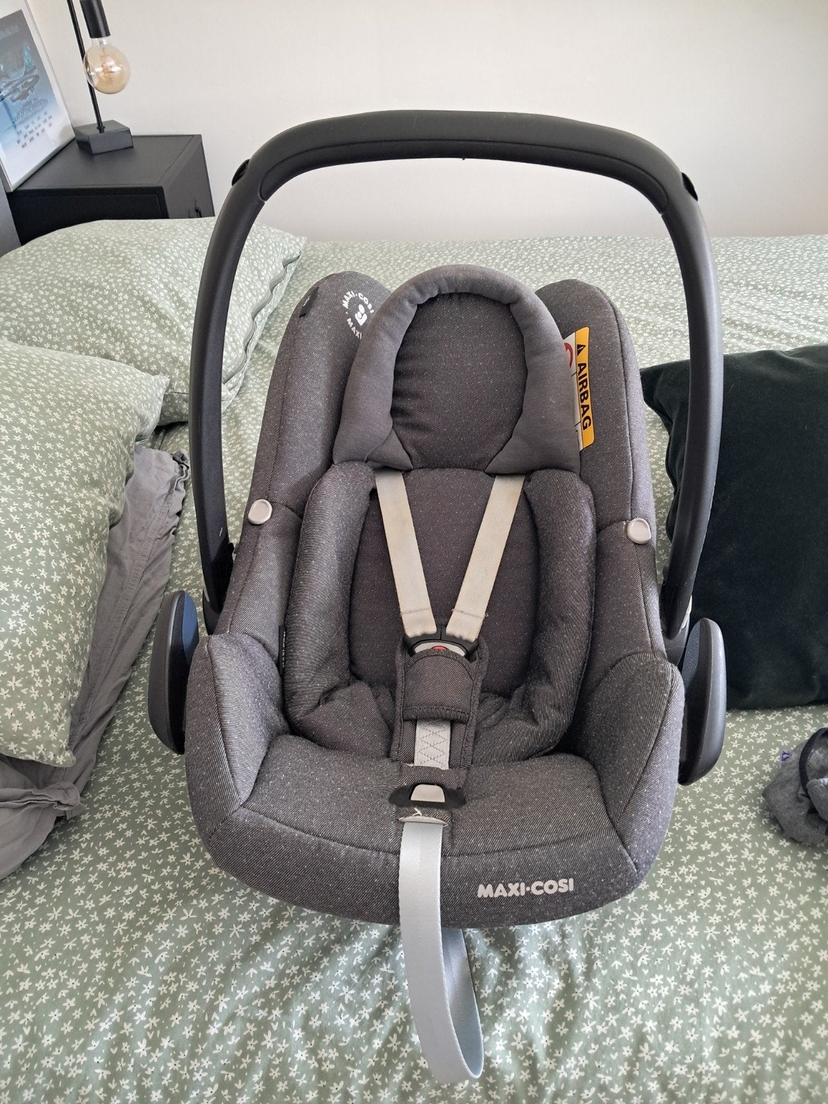 maxi cosi met verkleiner, Kinderen en Baby's, Ophalen, Autogordel, Zo goed als nieuw, 0 t/m 13 kg