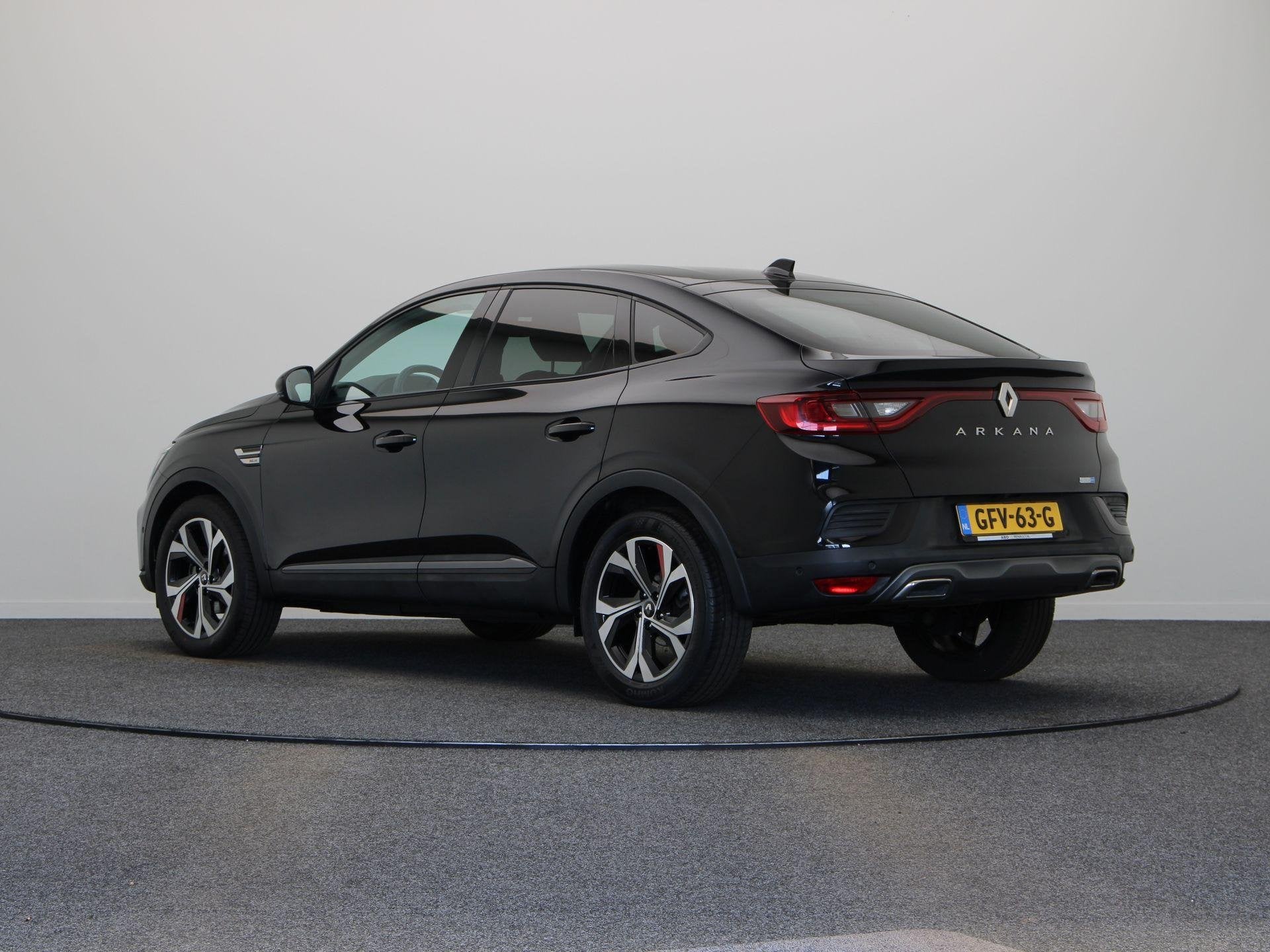 Renault Arkana 1.6 E-Tech hybrid 145 R.S. Line | Stoel-stuur, Auto's, Arkana, Gebruikt, Euro 6, Zwart