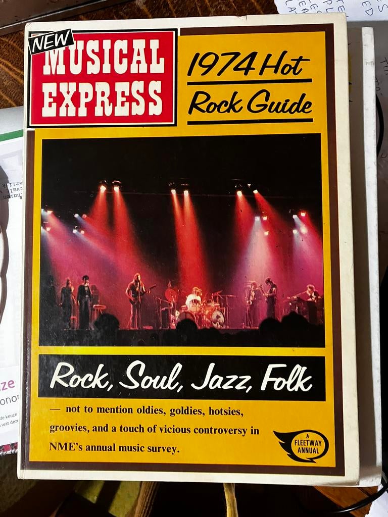 New Musical Express Rock Guide 1974. Bowie, Stones, Floyd, Ophalen of Verzenden, Gelezen, Artiest