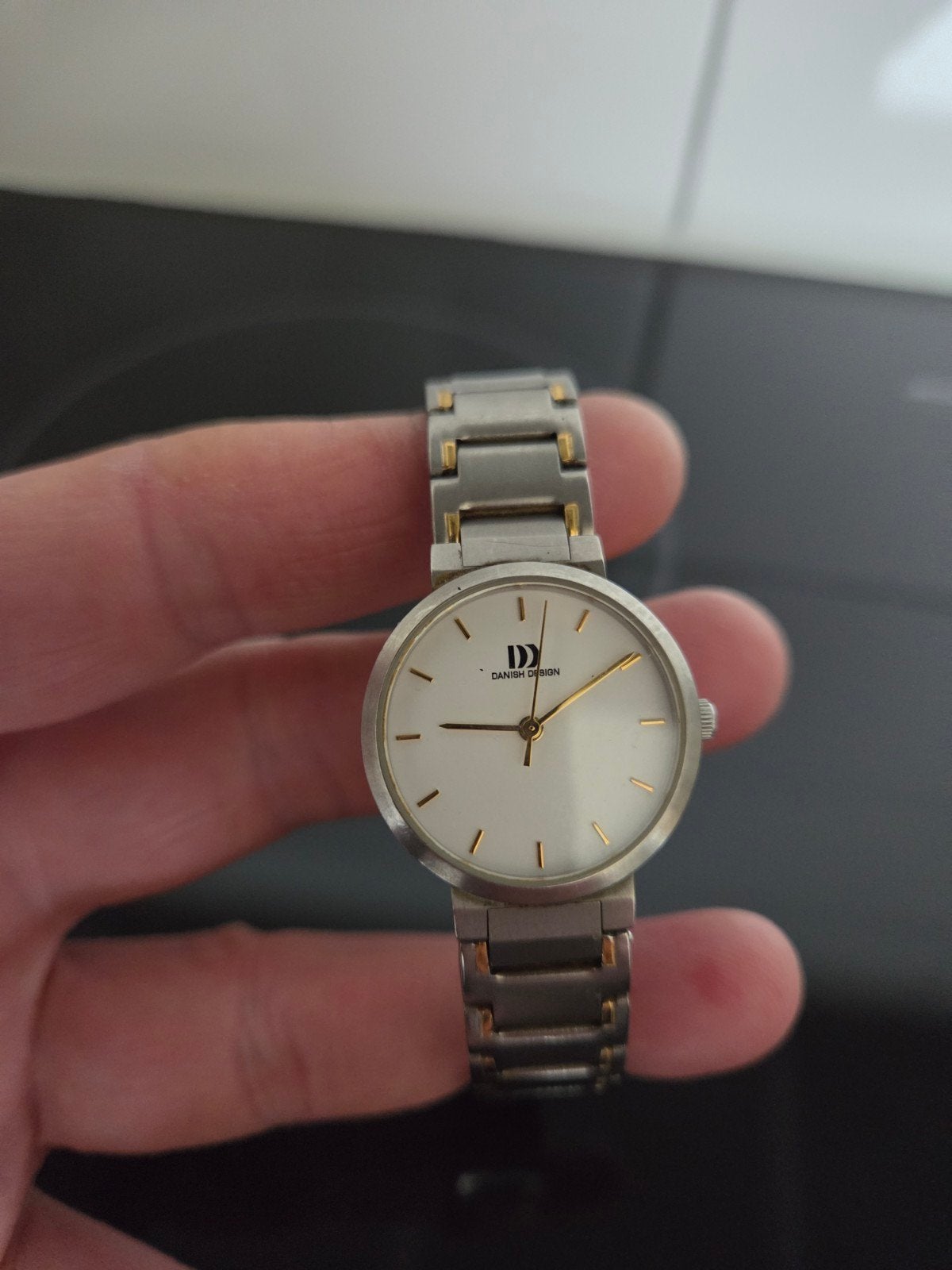 Danish design horloge, Sieraden, Tassen en Uiterlijk, Ophalen of Verzenden, Staal, Overige merken