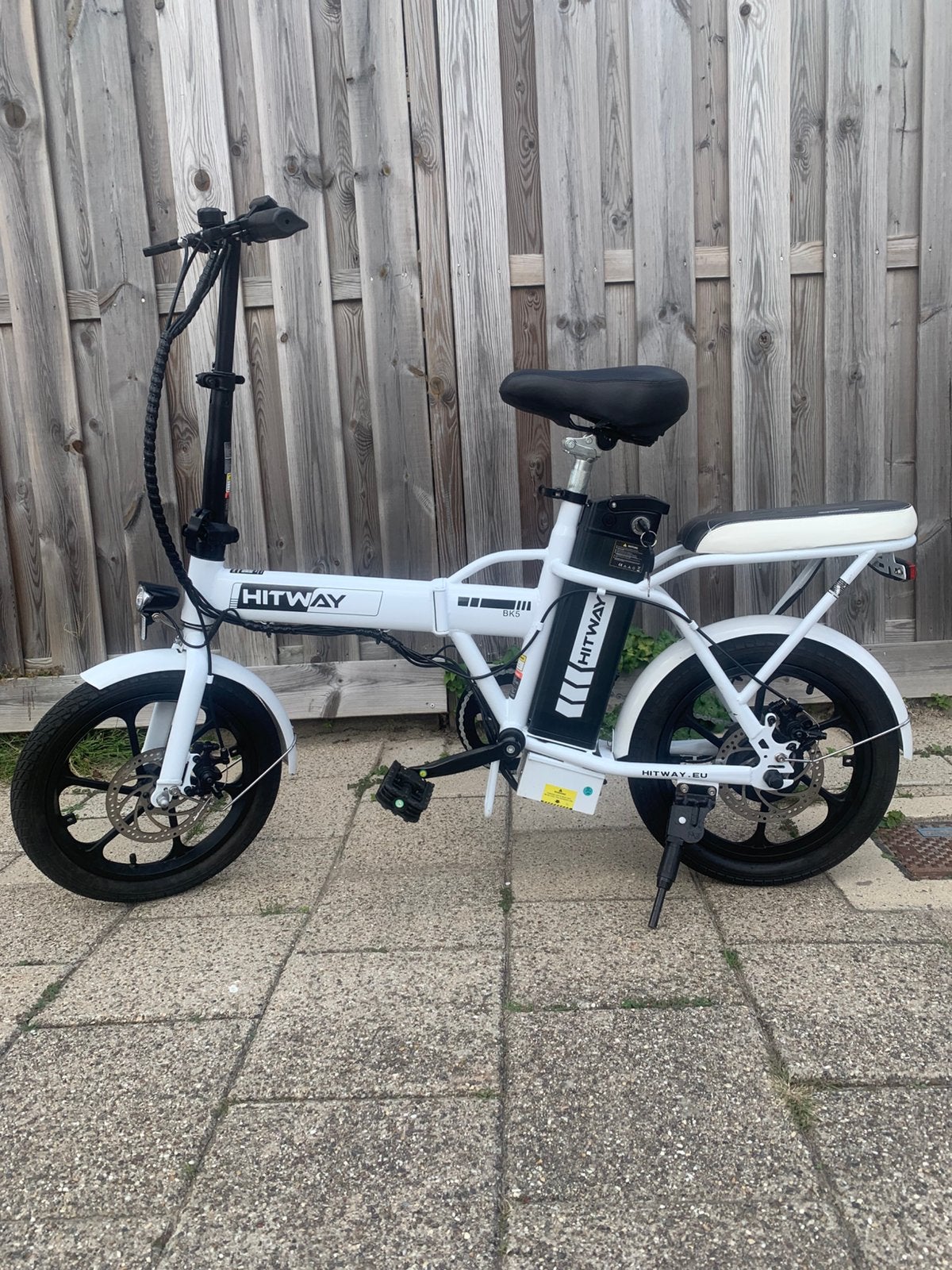 Hitway bk5  elektrische vouwfiets kleur wit met maar 274 km, Fietsen en Brommers, 14 tot 16 inch, Zo goed als nieuw, Totaal opvouwbaar