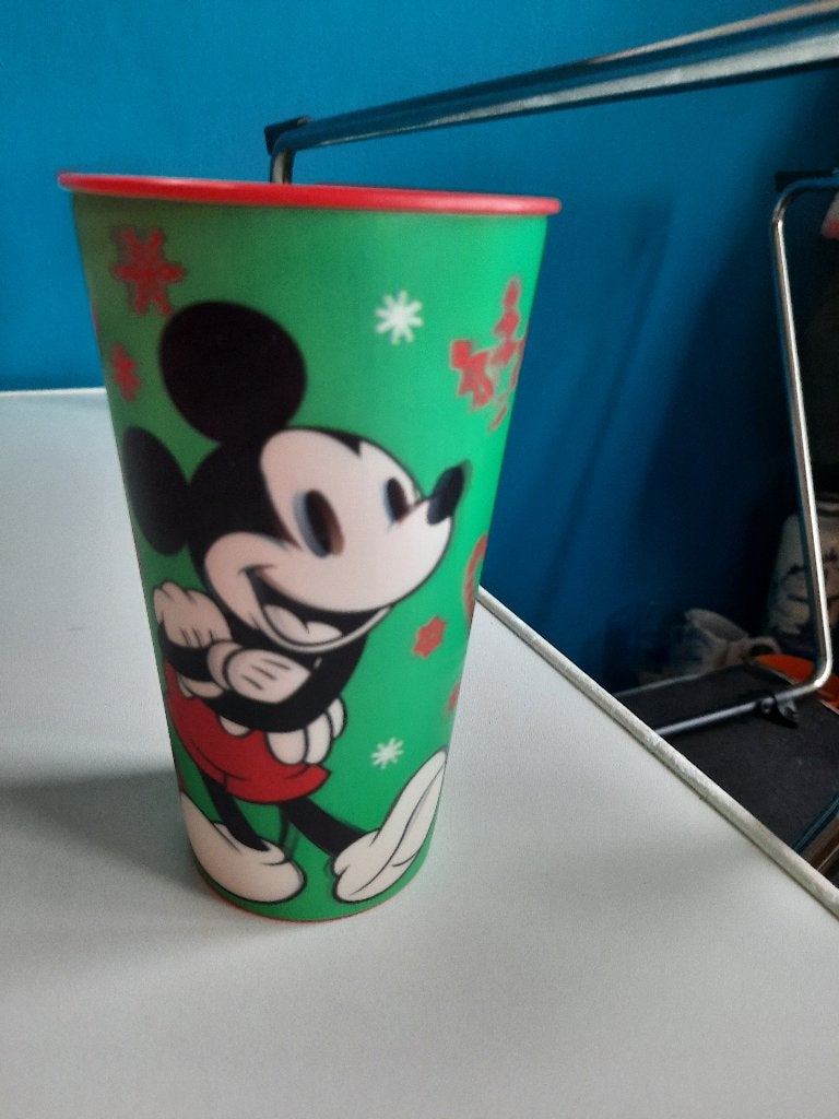 beker Mickey mouse met 2 kleine bekertjes, Verzamelen, Disney, Ophalen of Verzenden, Mickey Mouse, Servies