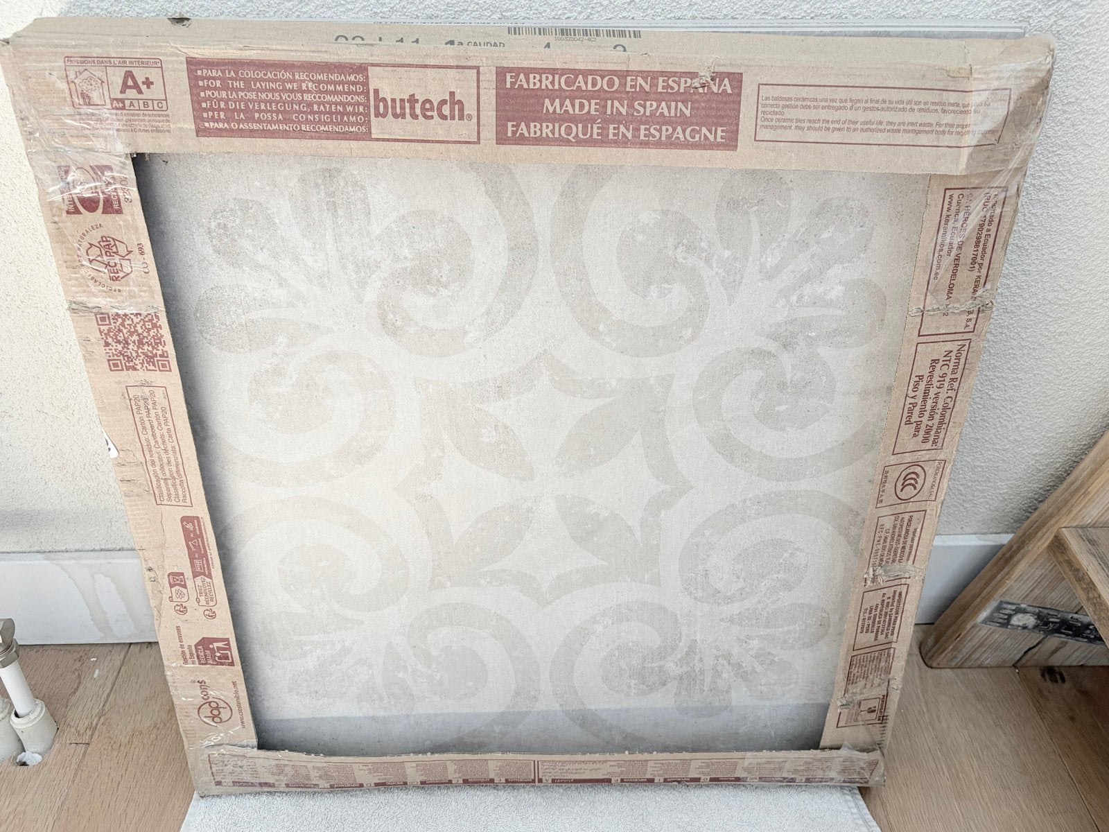 Porcelanosa Deco Harlem Caliza – 5 decortegels –59,6x59,6 cm, Ophalen, 60 cm of meer, Keramiek, Nieuw