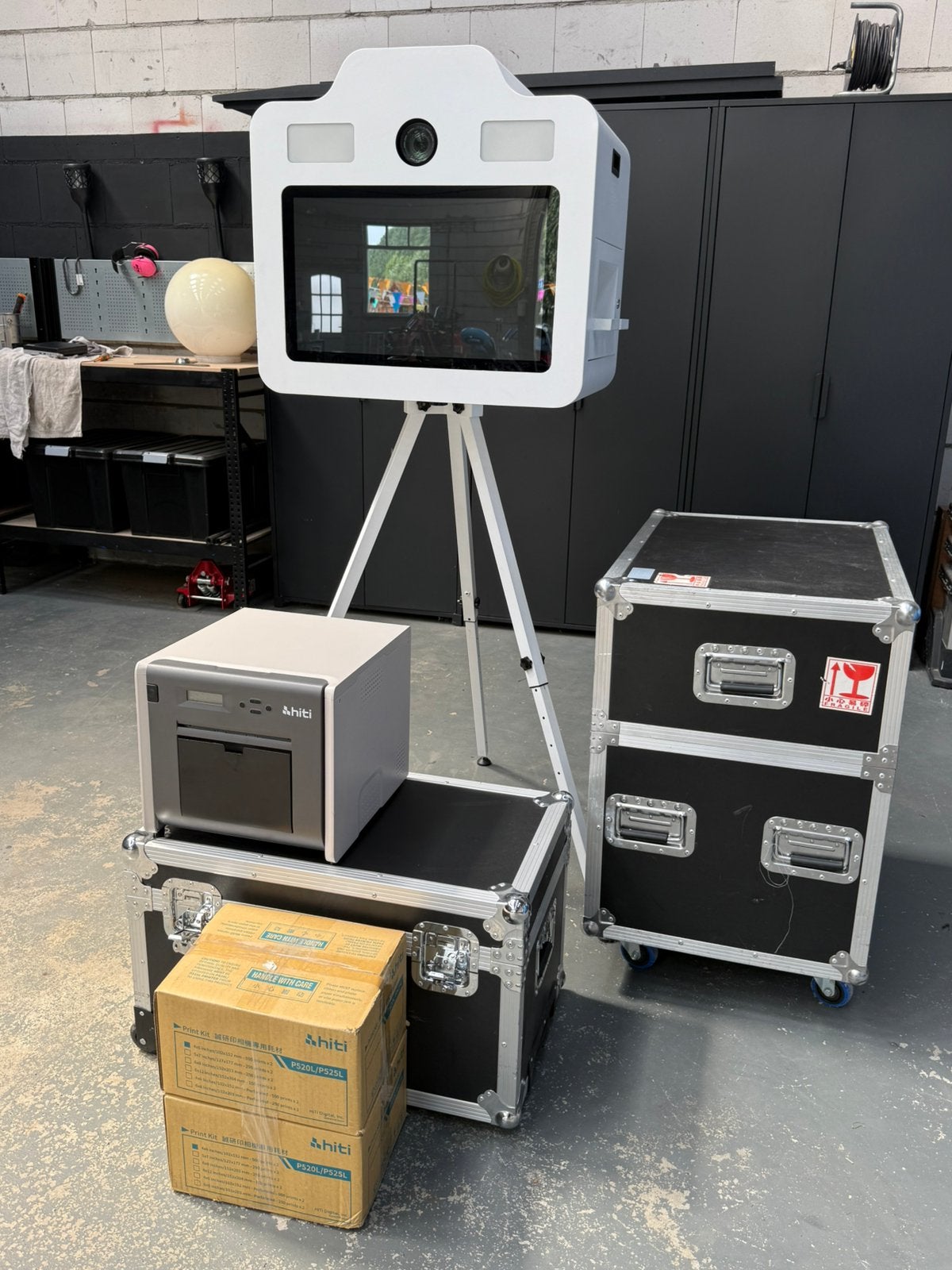 DSLR Photobooth te koop + Nikon camera + Hiti P525L printer, Ophalen, Zo goed als nieuw, Overige
