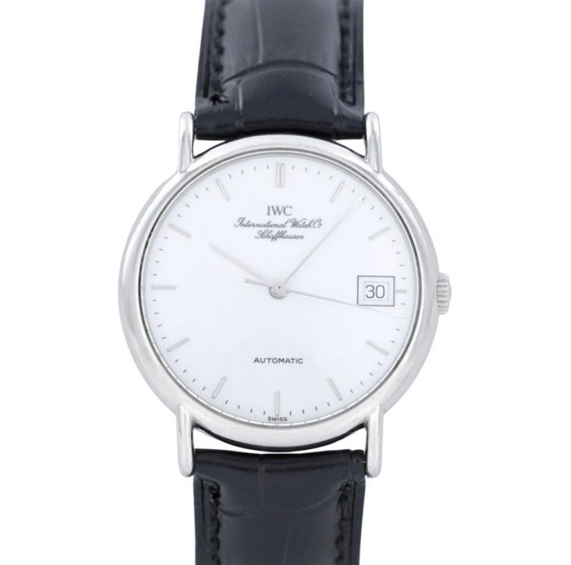 Een IWC Portofino automatisch horloge, in zeer goede staat!, Overige merken, Leer, Staal, Polshorloge