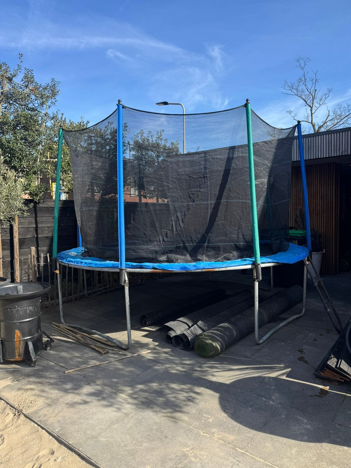 Trampoline game on sport 360cm, Ophalen, Gebruikt