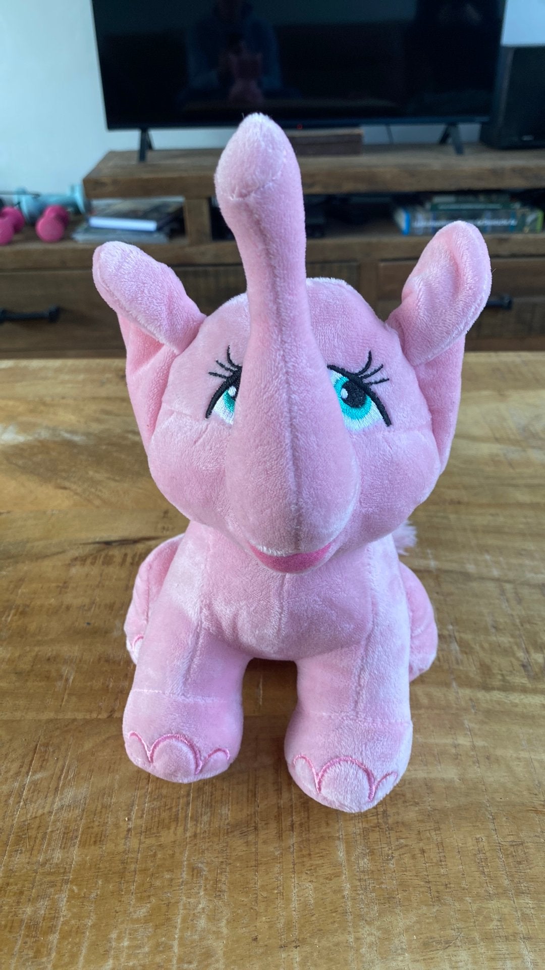 Leuke roze knuffel olifant aangeboden, Ophalen of Verzenden, Zo goed als nieuw