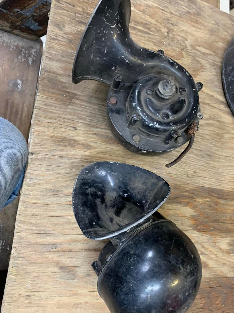 Vintage Auto Claxon Set 6volt!- Klassiek!, Auto-onderdelen, Ophalen of Verzenden, Gebruikt, Oldtimer onderdelen
