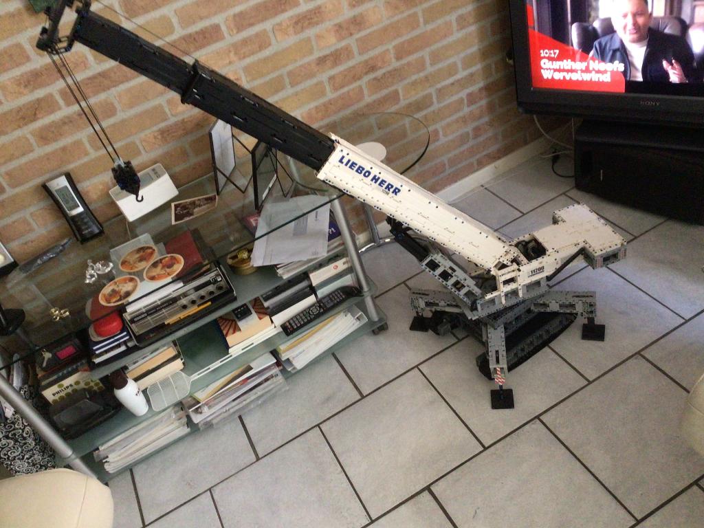 Mould King Liebherr kraan rc, Ophalen, Zo goed als nieuw, Overige merken