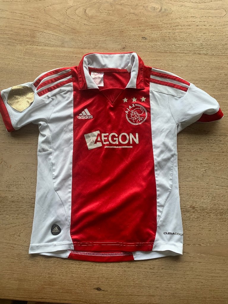 Ajax shirt, Kinderen en Baby's, Kinderkleding | Maat 128, Gebruikt, Jongen of Meisje, Ophalen of Verzenden, Shirt of Longsleeve
