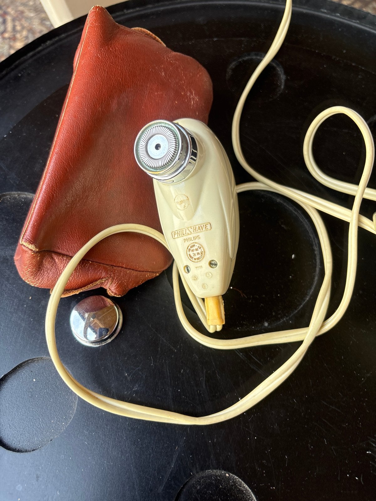 Vintage Philips Philishave scheerapparaat met etui, Ophalen of Verzenden, Gebruikt, Scheren en Epileren