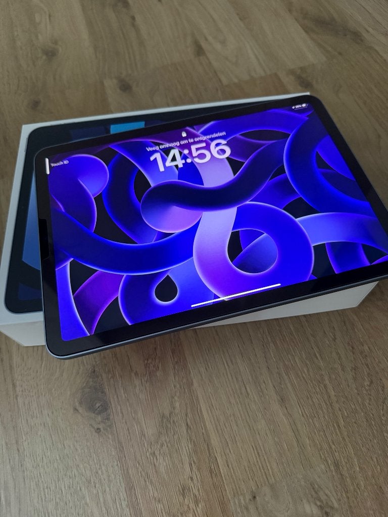Apple iPad Air 4 64GB WiFi Sky Blue + originele doos, Blauw, Apple iPad Air, Zo goed als nieuw, 64 GB