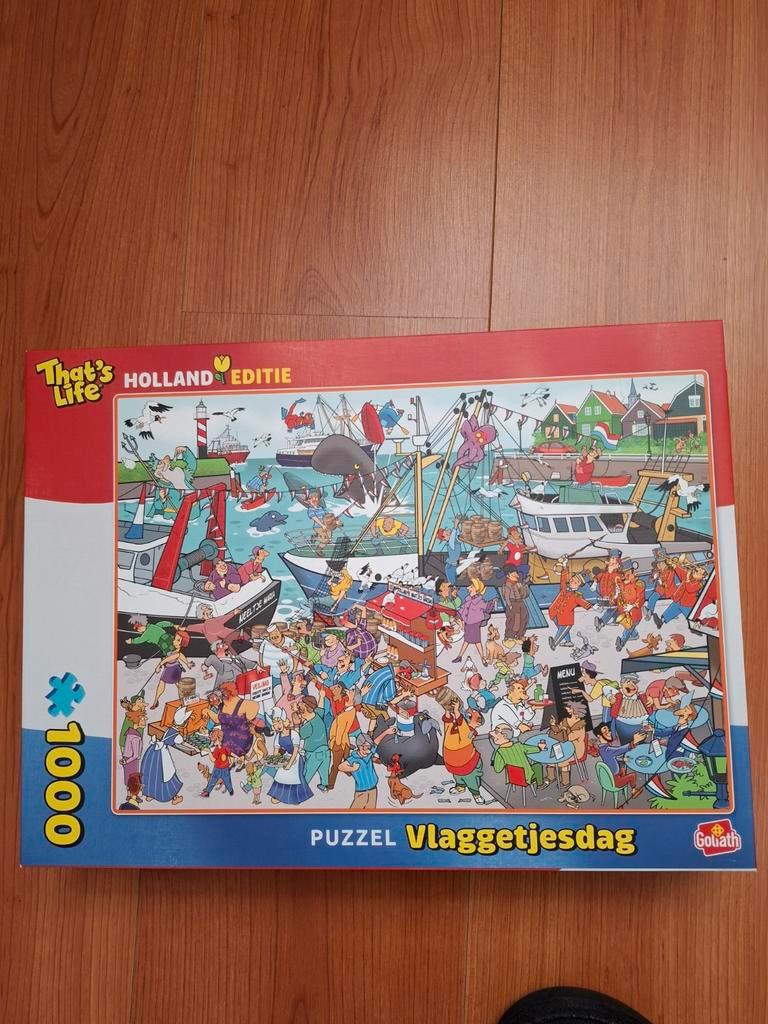 Vlaggetjesdag puzzel, Ophalen, 500 t/m 1500 stukjes