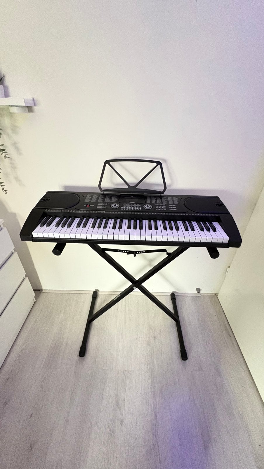 Keyboard piano fazley, Overige aantallen, Zo goed als nieuw, Met standaard, Ophalen