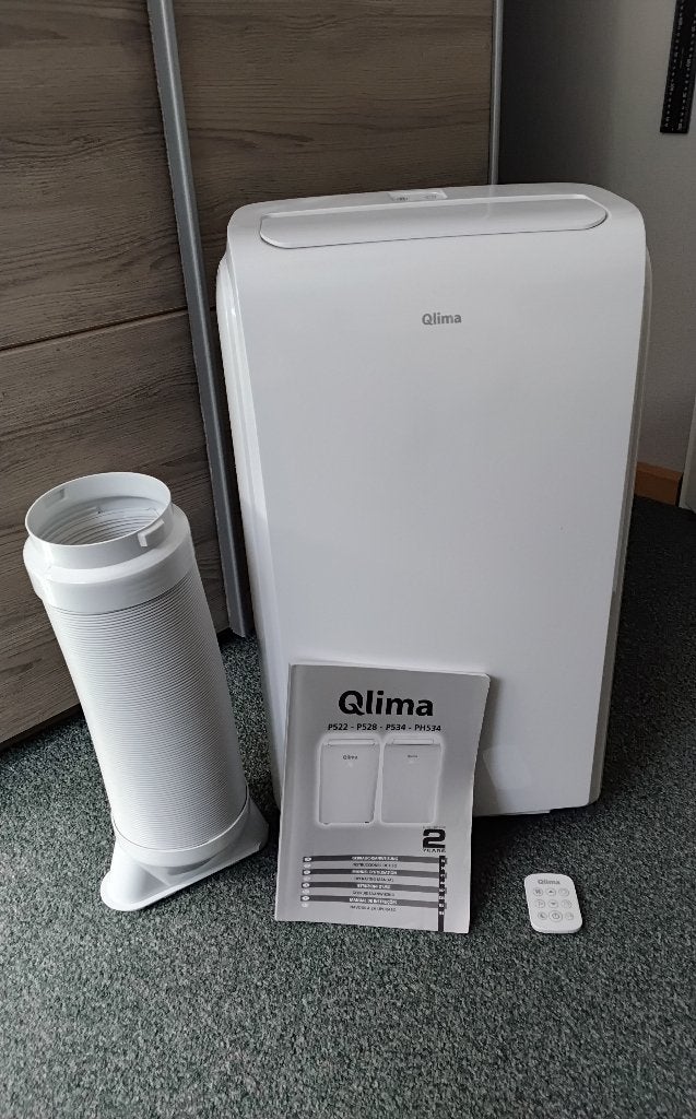 Qlima Mobiele Airco P522 met 4-in-1 Functies, Witgoed en Apparatuur, Ophalen, Afstandsbediening, 3 snelheden of meer, Zo goed als nieuw