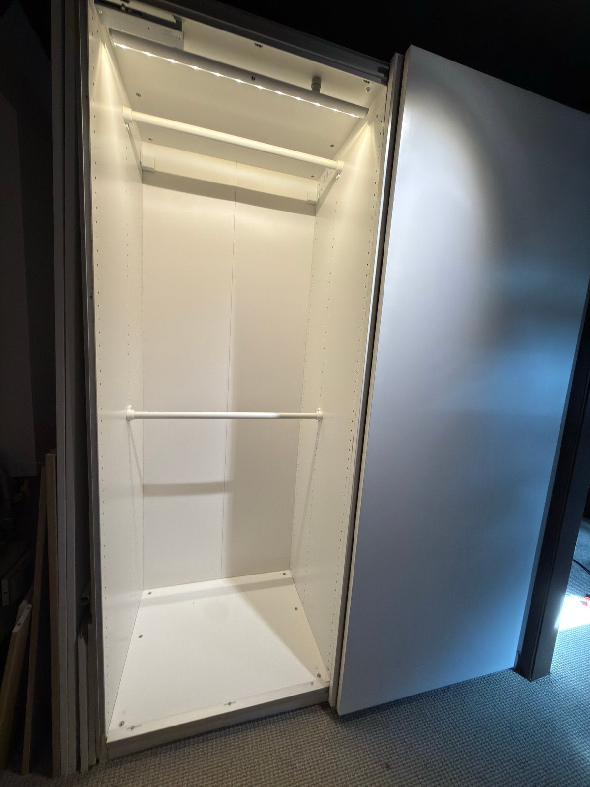IKEA Pax/ hasvik kledingkast 201cm ho, 150cm br, 58cm di, Gebruikt, 100 tot 150 cm, 200 cm of meer, Ophalen of Verzenden