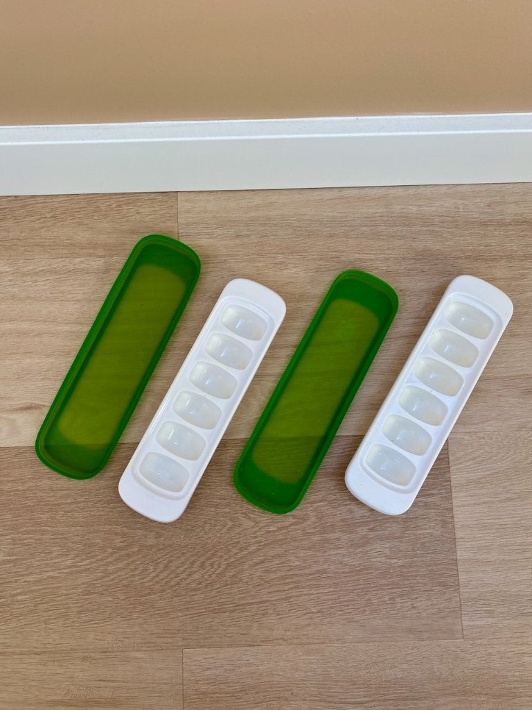 2 x babyvoeding diepvries bakje / bewaar bakjes, Ophalen of Verzenden, Zo goed als nieuw, Overige typen