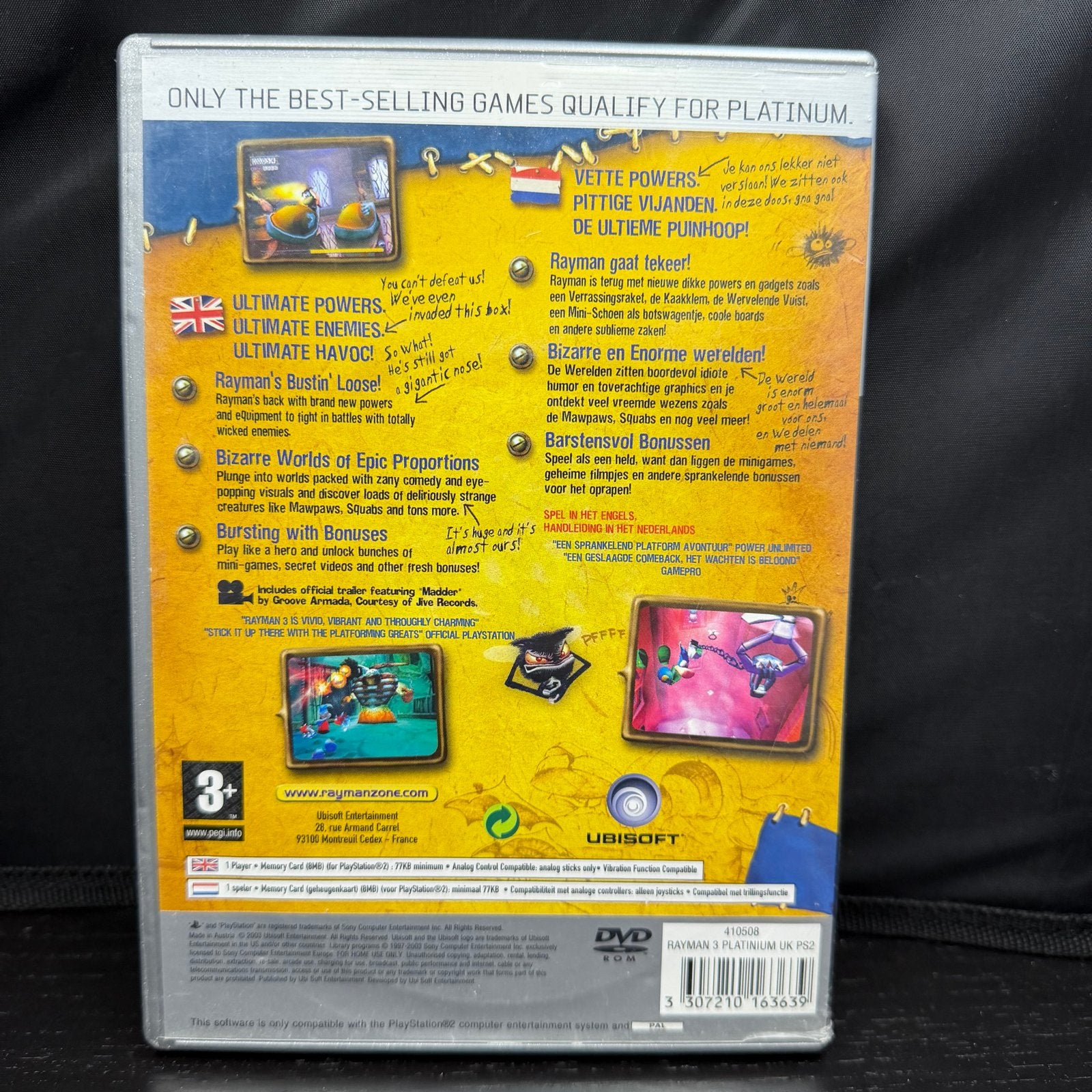 Rayman 3 Hoodlum Havoc Platinum - PlayStation 2, S, Z, 1 speler, Ophalen of Verzenden